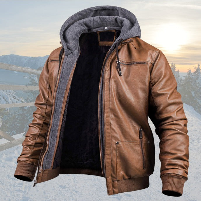 Damon Leather Jacket - Elena Harper