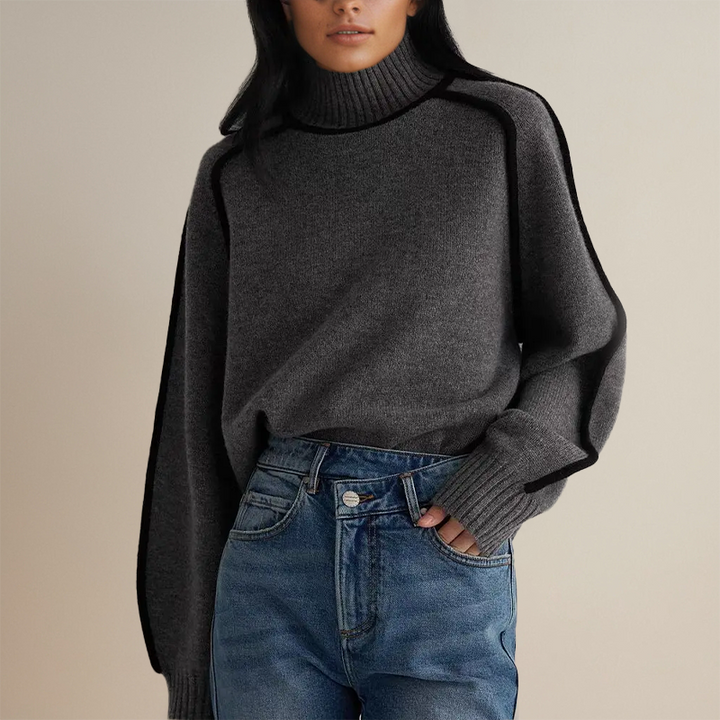 Emilie Turtleneck Sweater - Elena Harper