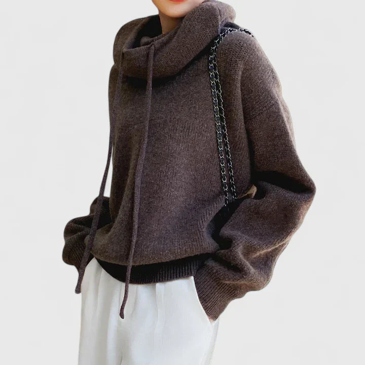 HALLIE – RELAXED COZY HOODED SWEATER