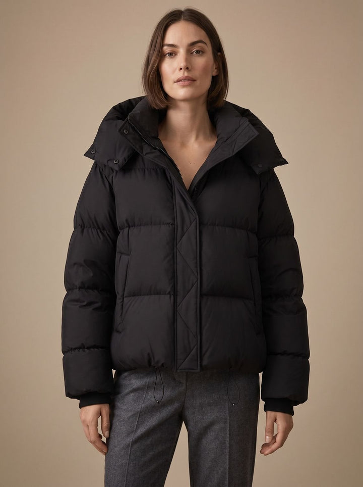 Elfriede | Women's Down Jacket Oversized Hooded Short Jacket Winter