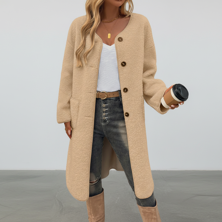 Women's Soft Button Coat – Comfortable and Chic