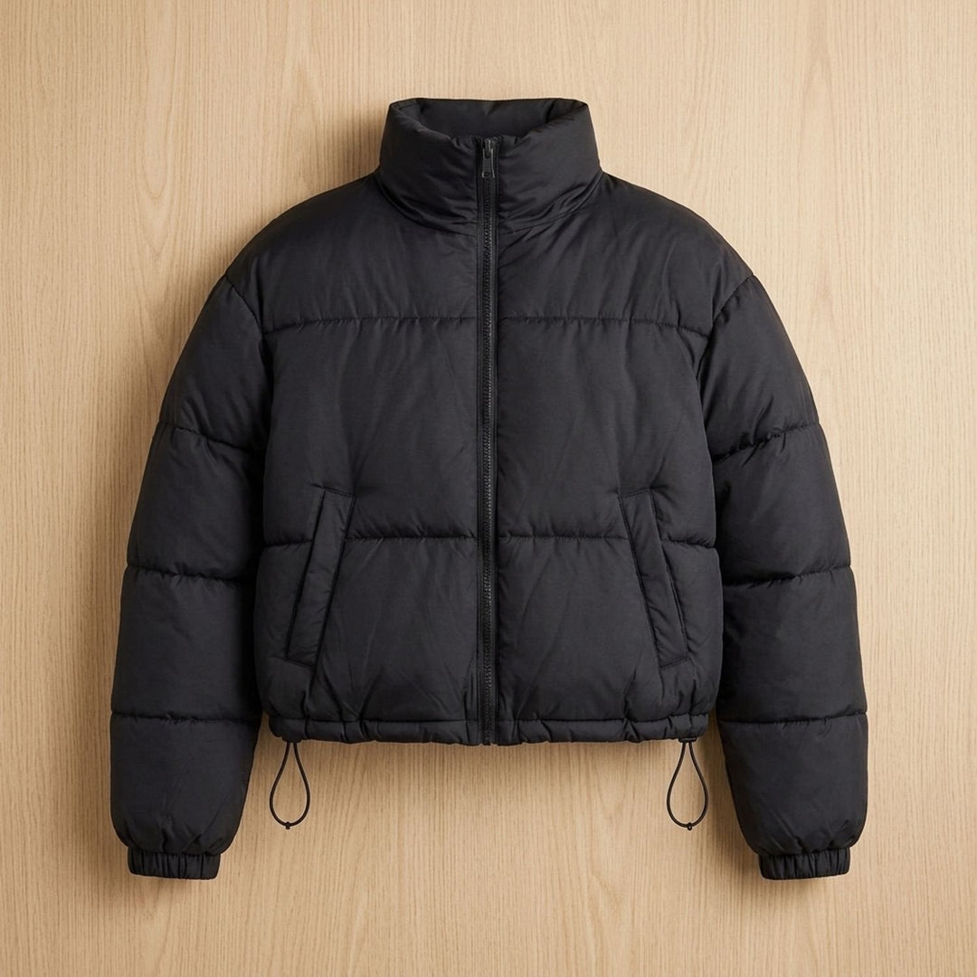 Frieda | Women's Short Stand-Up Collar Winter Jacket Quilted Puffer Jacket