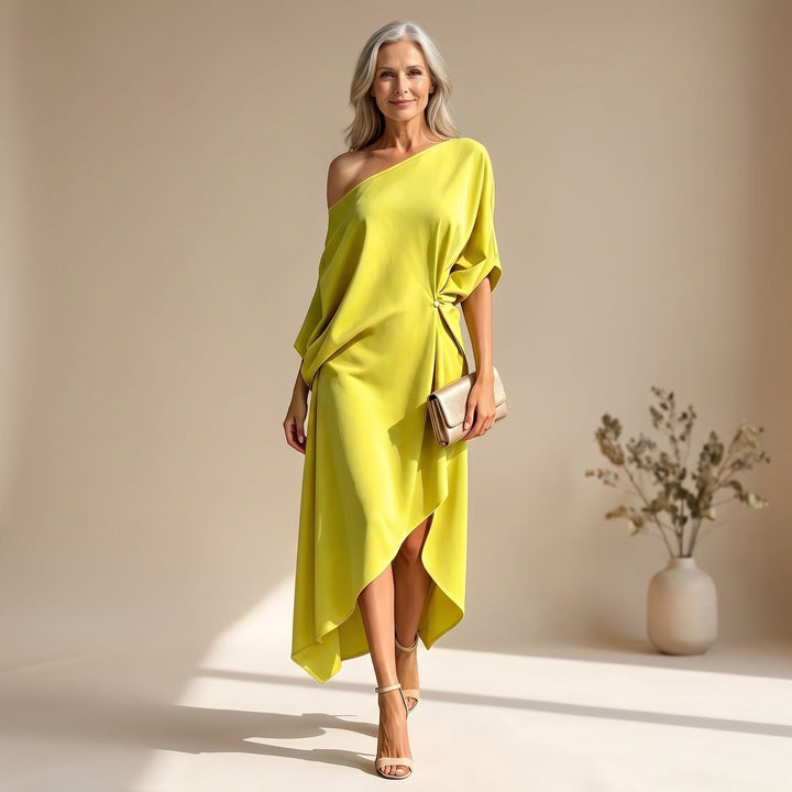Roos | Women's Asymmetrical One-Shoulder Party Maxi Dress