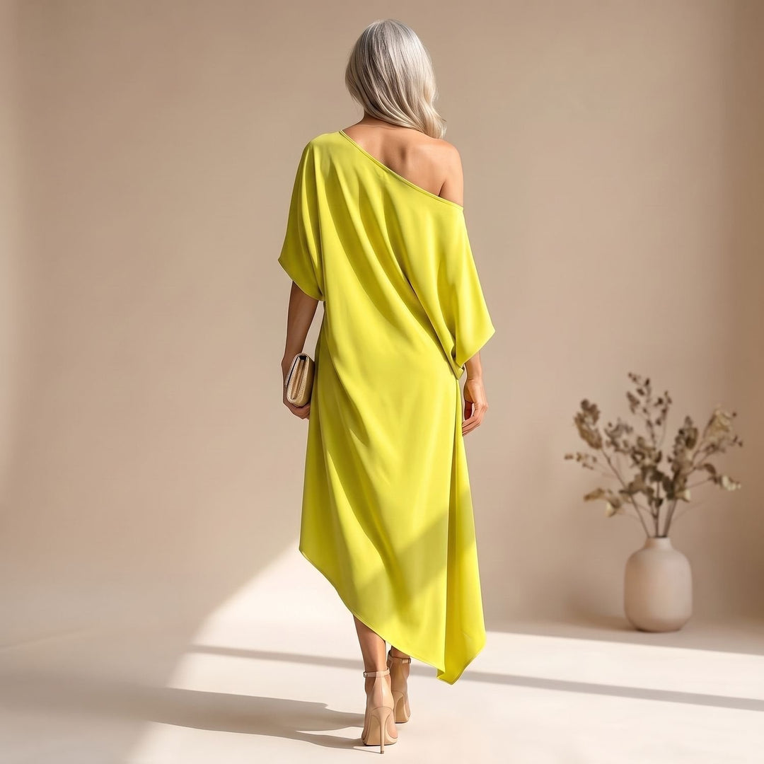 Roos | Women's Asymmetrical One-Shoulder Party Maxi Dress