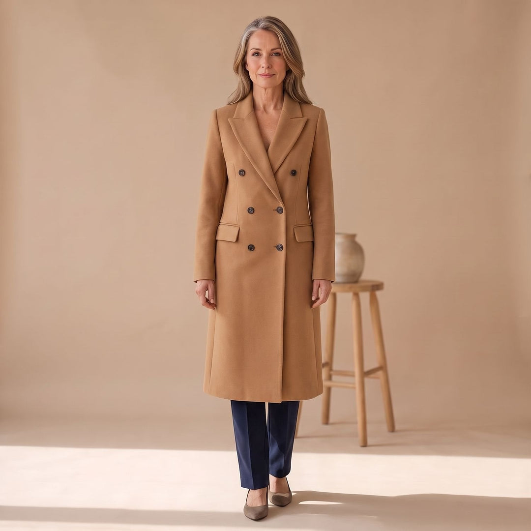 Lisa | Women's Tailored Double-Breasted Longline Winter Coat
