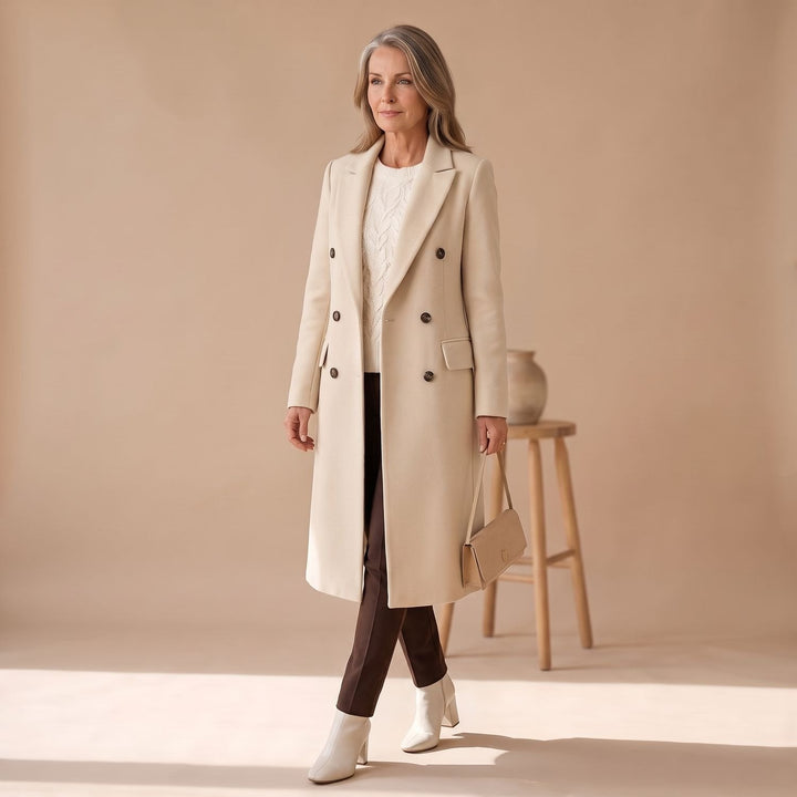 Lisa | Women's Tailored Double-Breasted Longline Winter Coat