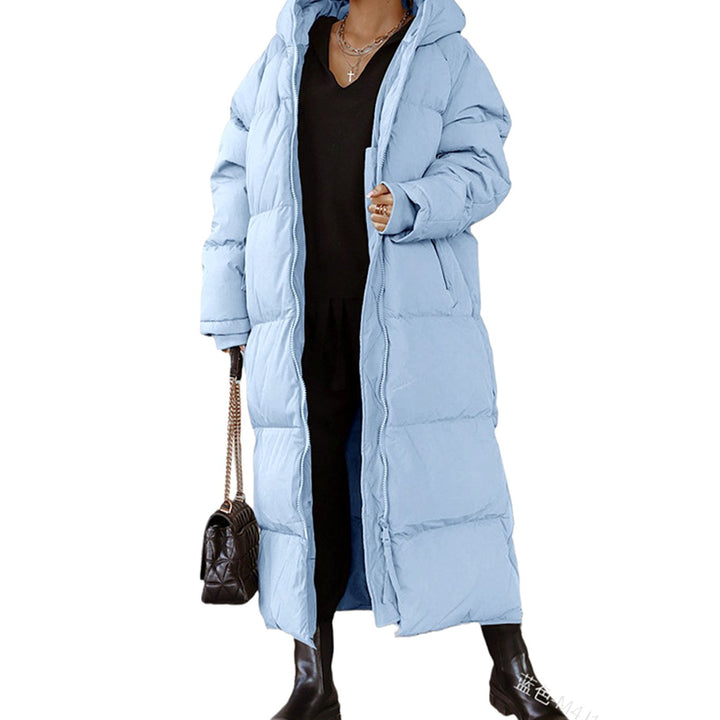 Lieke | Women's Long Quilted Hooded Puffer Winter Coat