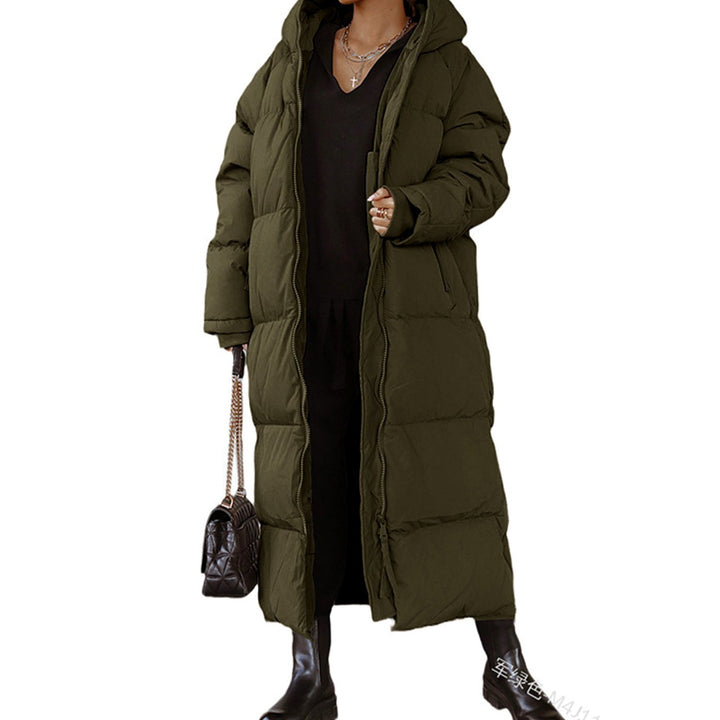 Lieke | Women's Long Quilted Hooded Puffer Winter Coat