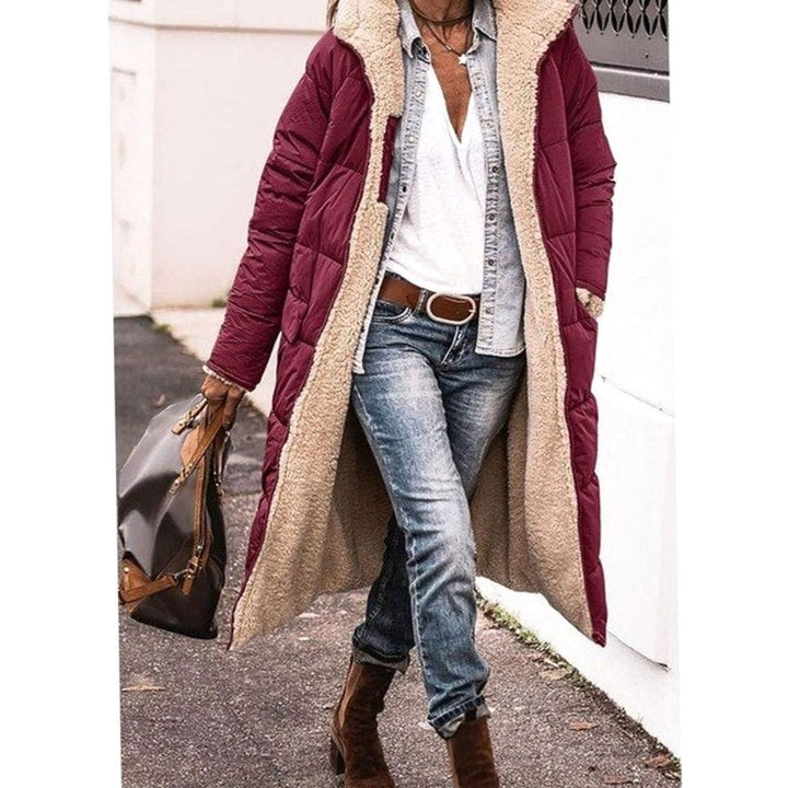 Anna | Women's Long Padded Winter Coat with Teddy Lining