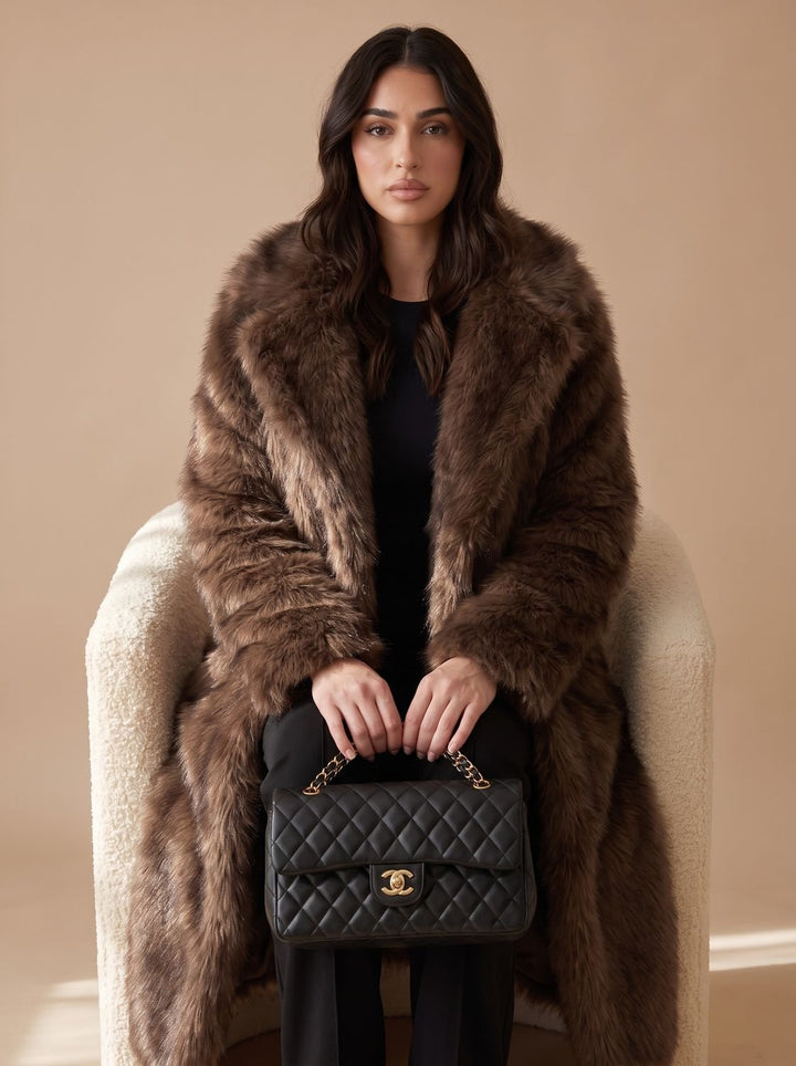 Yara | Women's Long Faux Fur Coat Winter Jacket