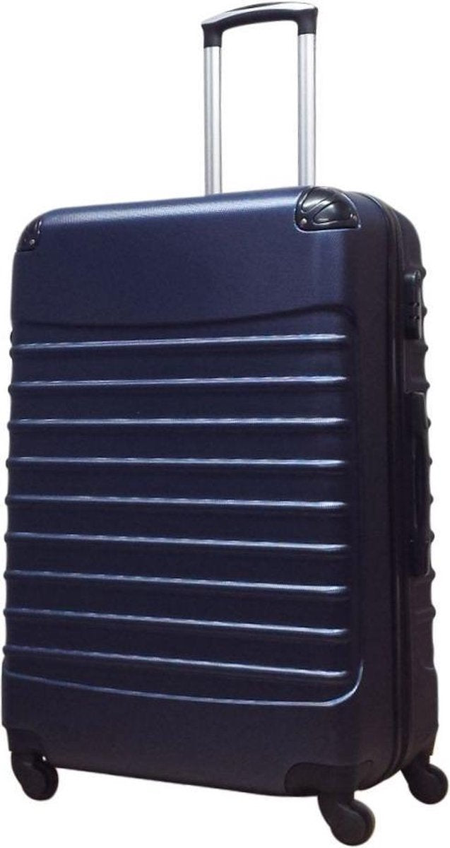 Dark Blue 2-Piece Hard Shell Luggage Set for Travel