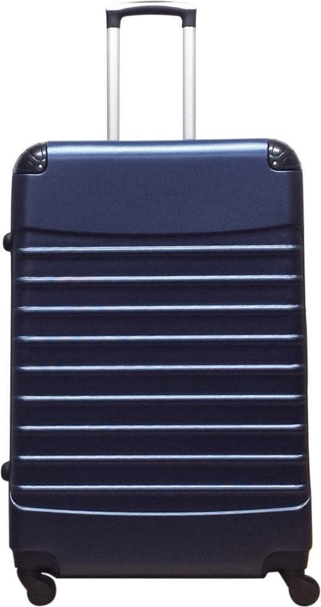 Dark Blue 2-Piece Hard Shell Luggage Set for Travel