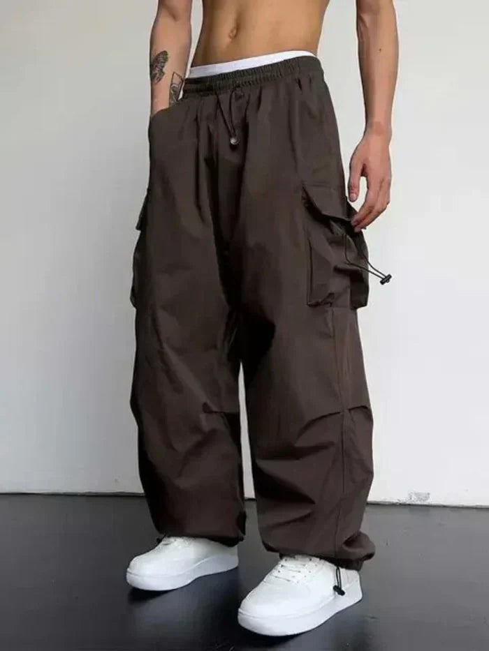 Michael | Men's Winter Wide Cargo Street Pants