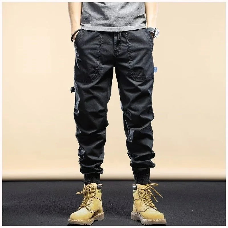 Bastian Tactical Pants with Elastic Waistband, view 2 - Elena Harper