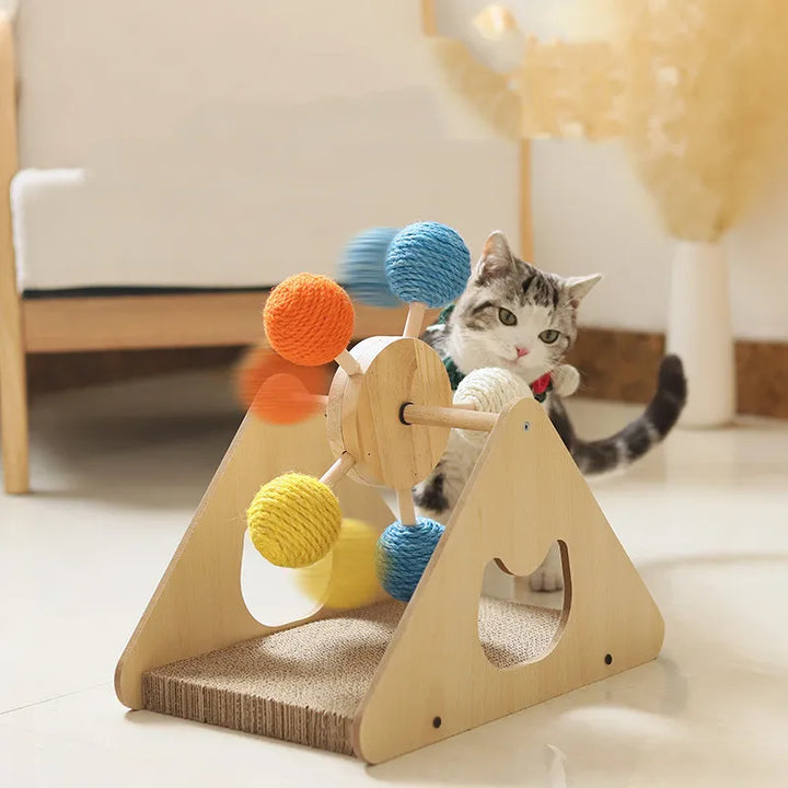 Interactive Cat Toy Ferris Wheel | Engaging Play & Scratch