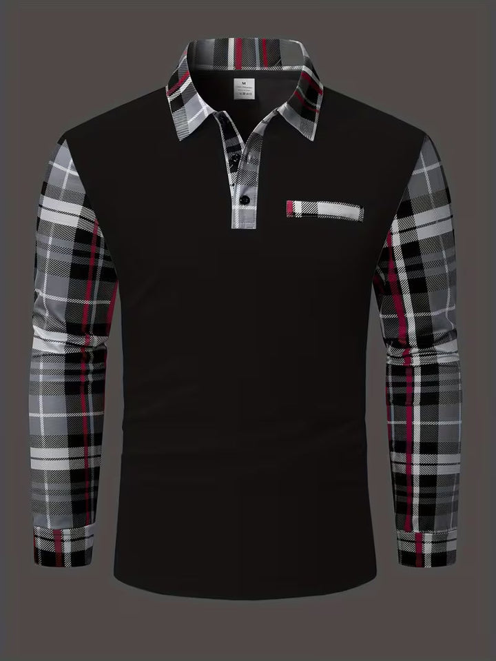 Yiannis - Long Sleeve Shirt with Chest Patch