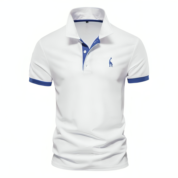 Felix Modern and Comfortable Men's Slim Fit Polo Shirt, view 3 - Elena Harper