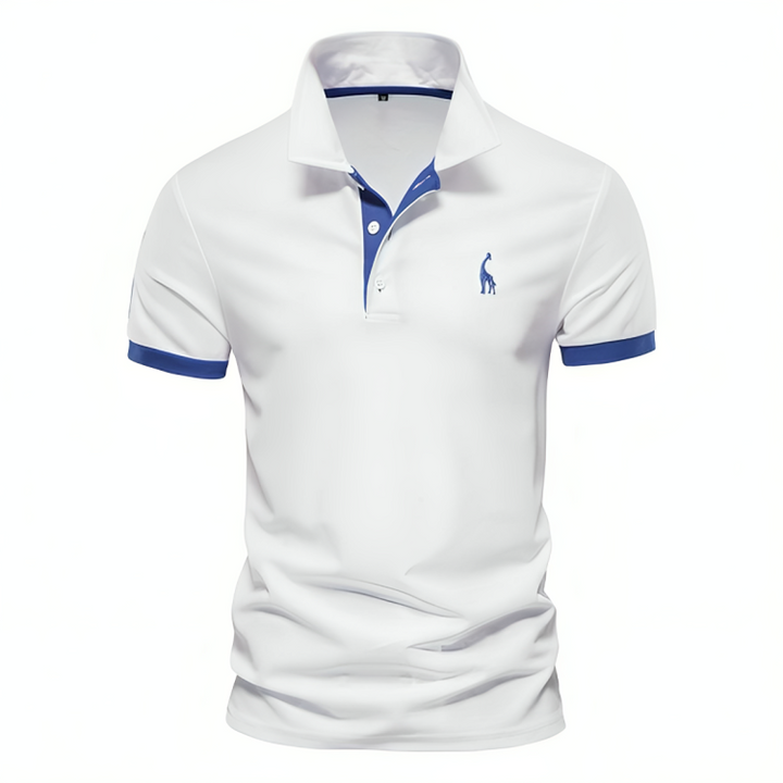 Felix Modern and Comfortable Men's Slim Fit Polo Shirt, view 3 - Elena Harper