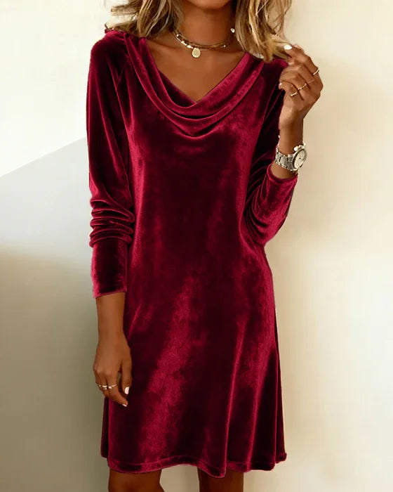 Junori FrosiLunori Frosina Velvet Dress, view 8 - Elena Harper