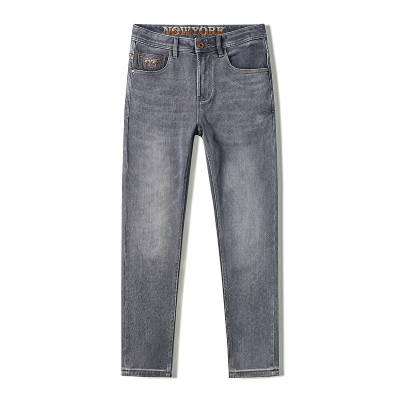 Straight Grey Finish Jeans - Torleif