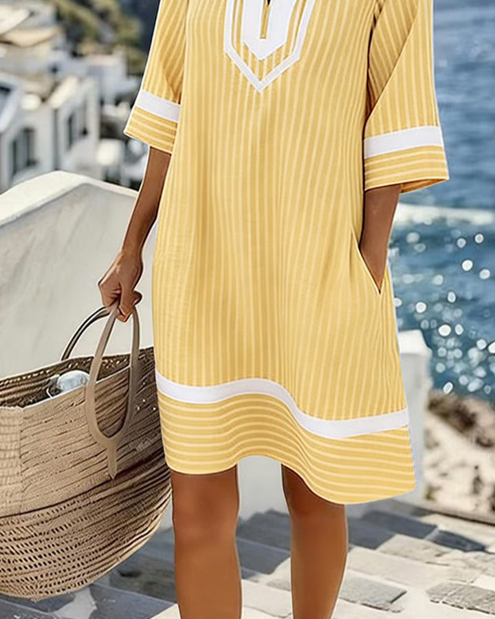 MINI STRIPED DRESS FOR WOMEN