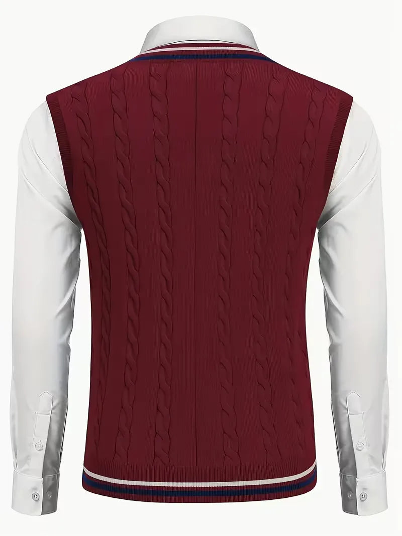 Sébastien - Classic Twisted Sleeveless Sweater