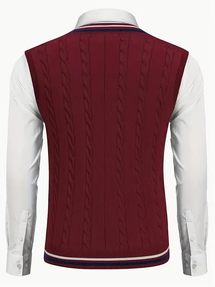 Sébastien - Classic Twisted Sleeveless Sweater