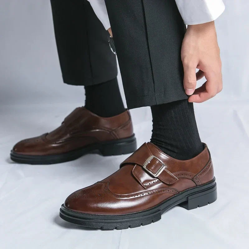 Men's Dress Shoes with Buckle - Elena Harper