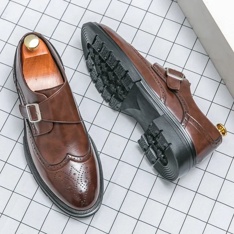Men's Dress Shoes with Buckle