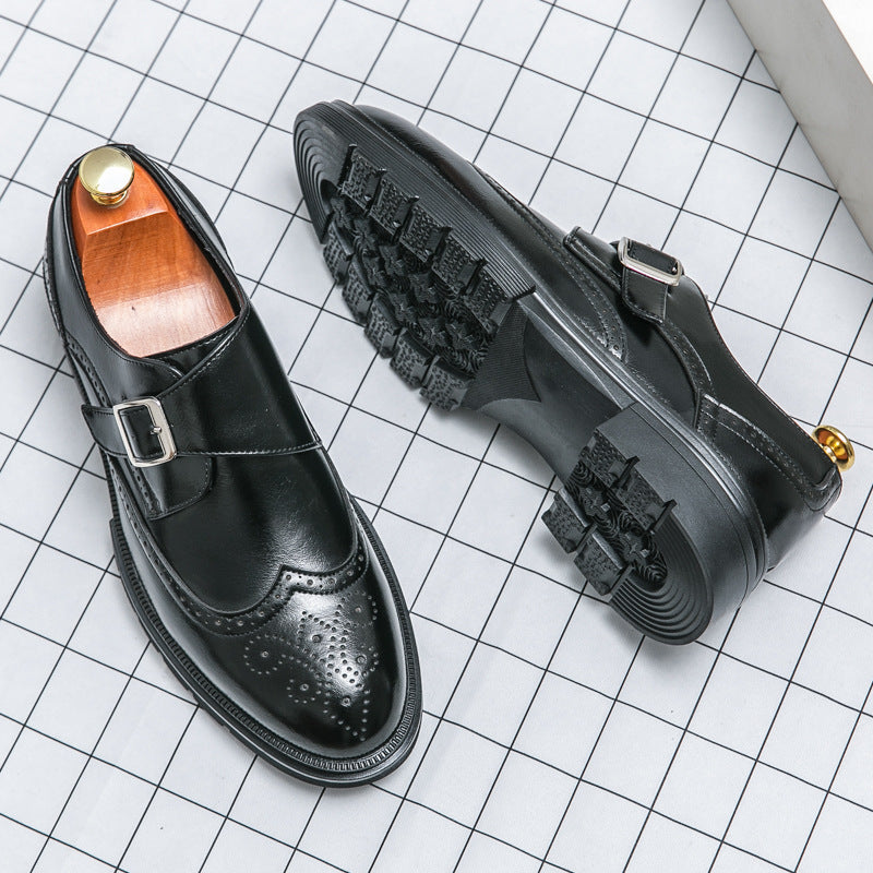 Men's Dress Shoes with Buckle - Elena Harper
