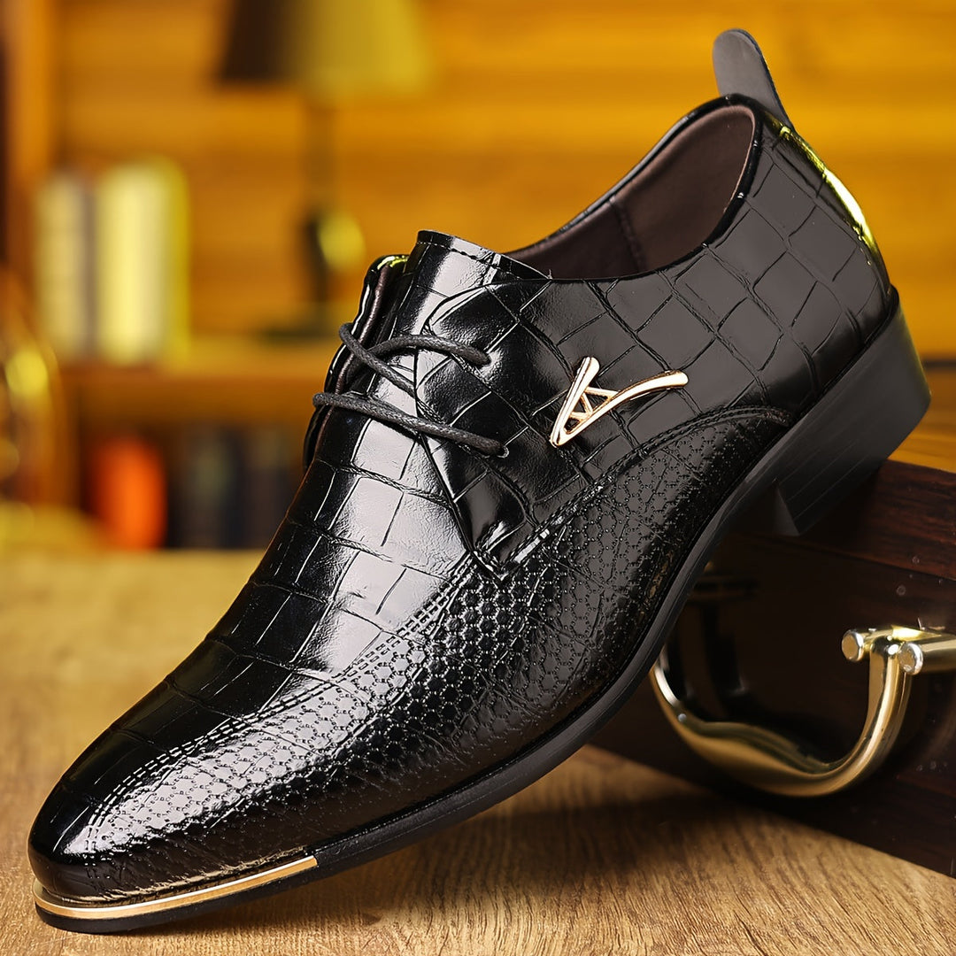 Men's Textured Lace-Up Derbies
