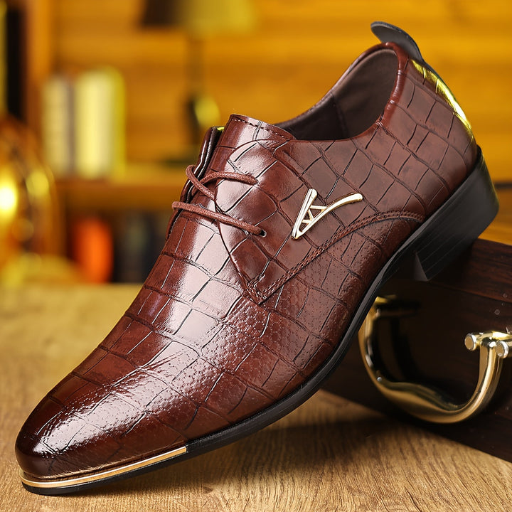 Men's Textured Lace-Up Derbies