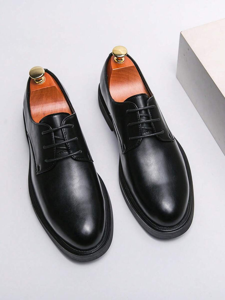 Men's Derby Shoes with Round Toe - Elena Harper