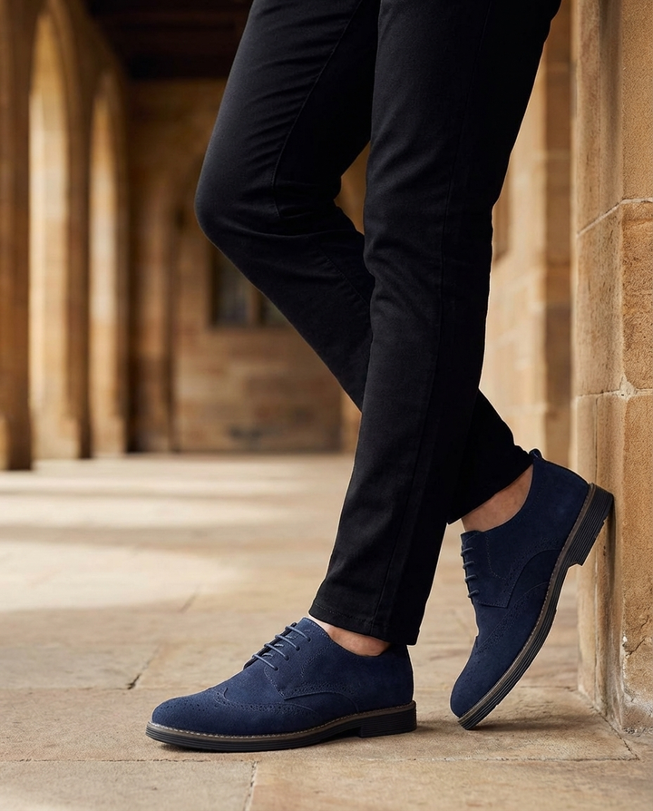 Men's Perforated Derbies