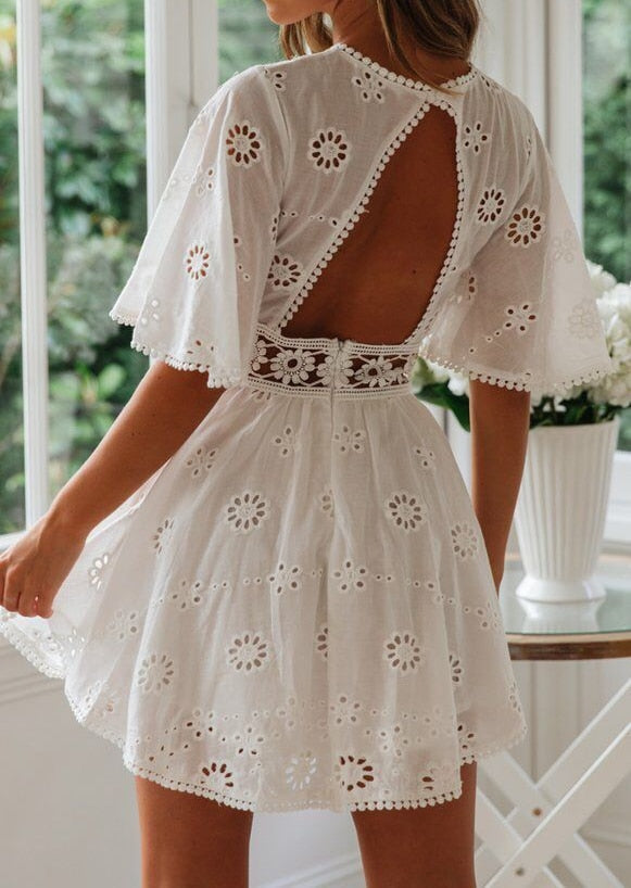 ELIZA - Embroidered Dress