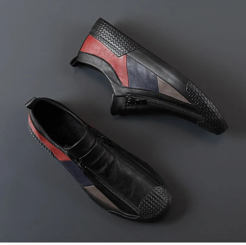 Men’s Panelled Zip-Front Trainers