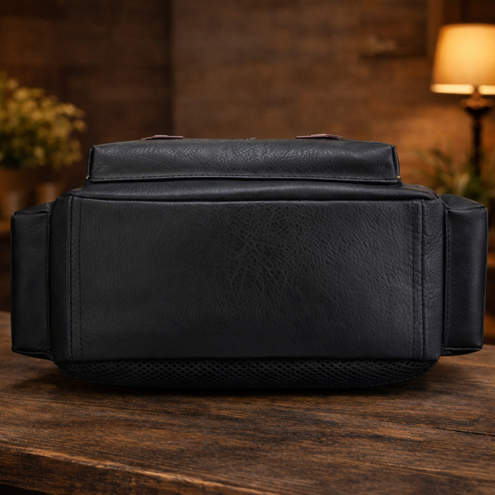 Authentic Leather Backpack - Elena Harper