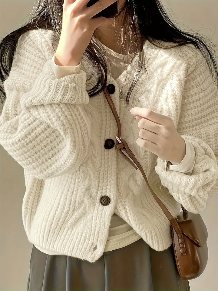 Marguerite - Refined Twisted Knit Cardigan