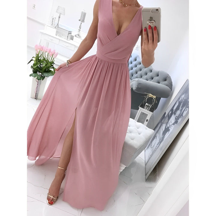 Sleeveless Linen Dress for Women