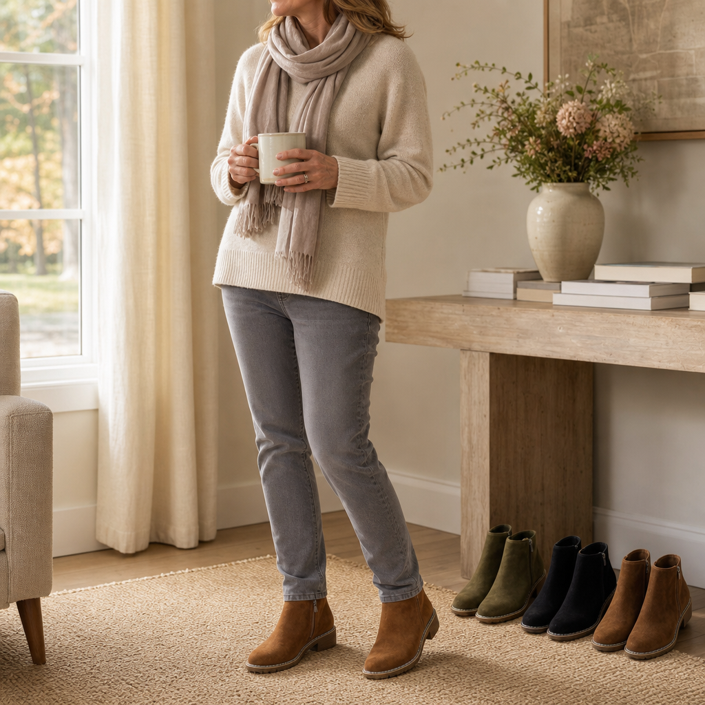 Diana | Elegant and Versatile Women's Ankle Boots with a Small Heel