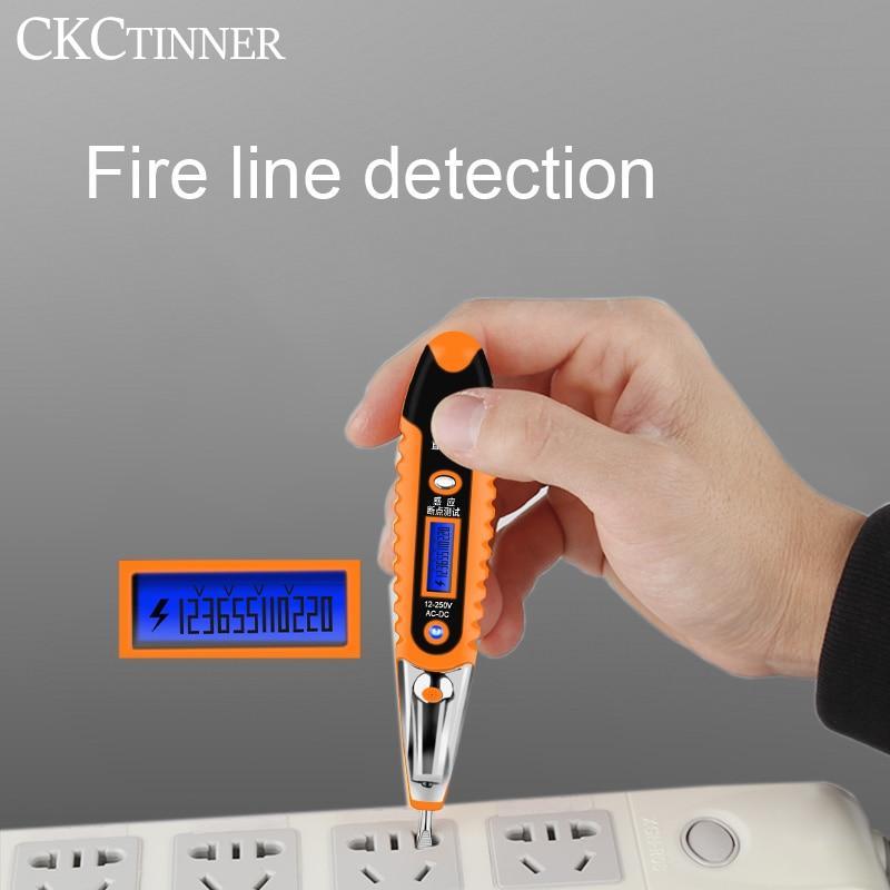 Digital Electric Test Pen with LCD Display and LED Light