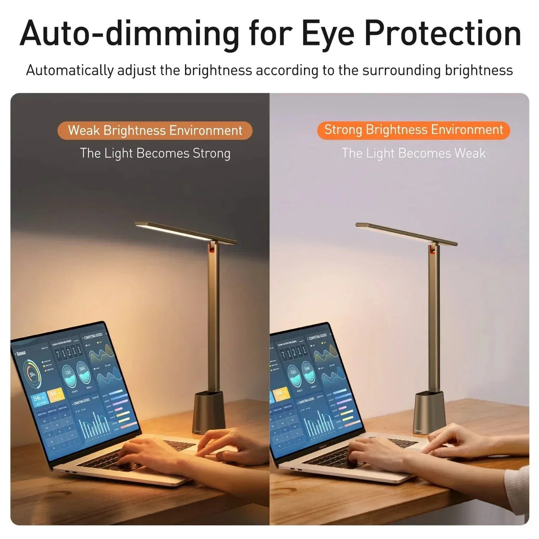 Dimmable Rechargeable LED Desk Lamp with 180° Rotation