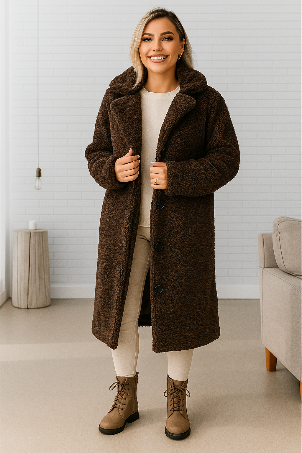 Annelous Teddy Coat – Long and Fluffy Winter Coat