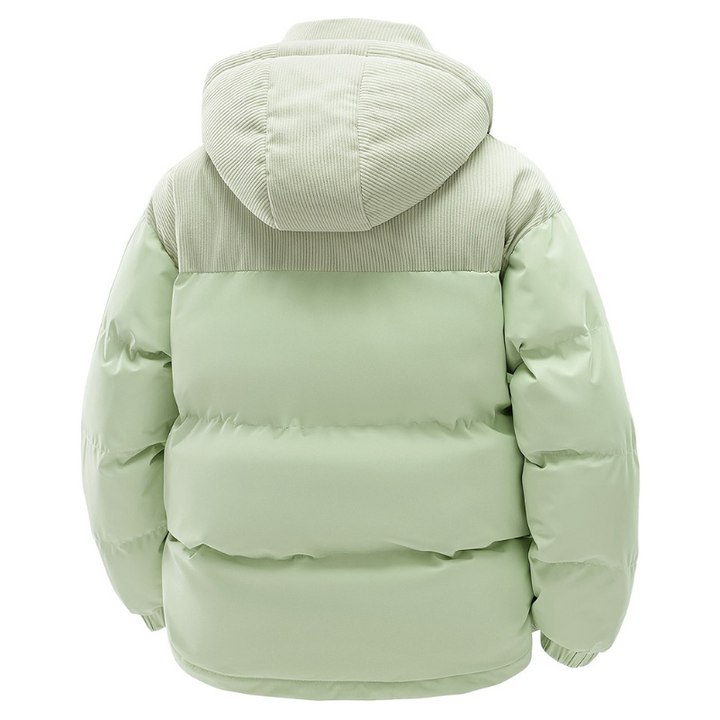 Men's Quilted Hooded Puffer Jacket - Elena Harper
