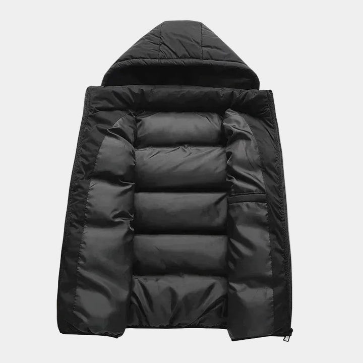Men's Sleeveless Padded Jacket with Hood
