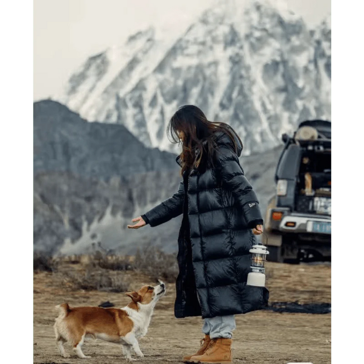 Sylvie - Chic Long Hooded Down Jacket