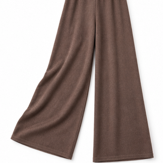 Draperie Cowl-Neck Cape Top And Wide-Leg Trousers Set - Elena Harper