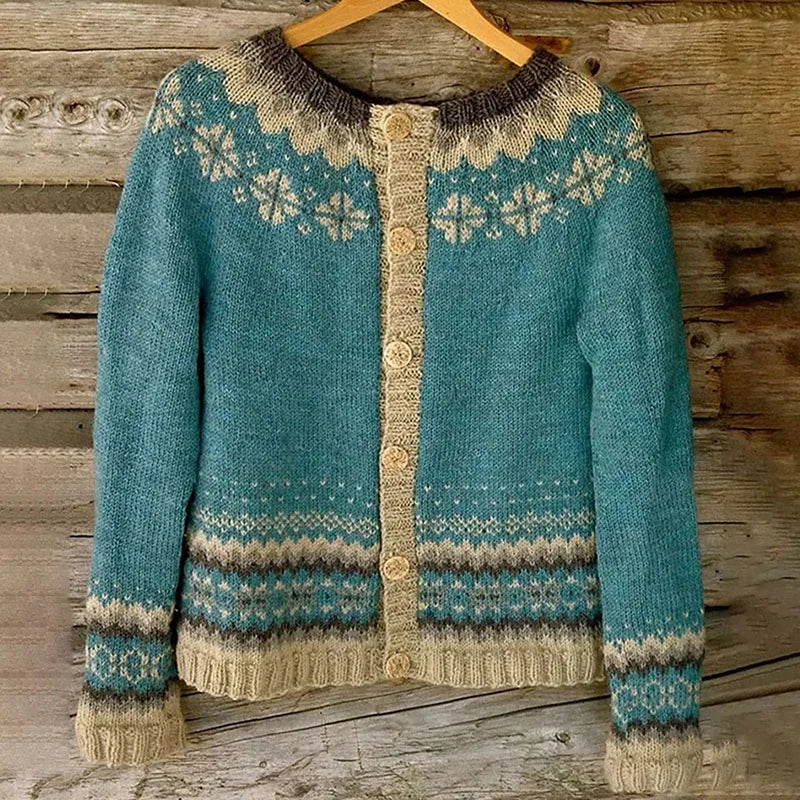Allaira Vintage Icelandic Cardigan - Elena Harper