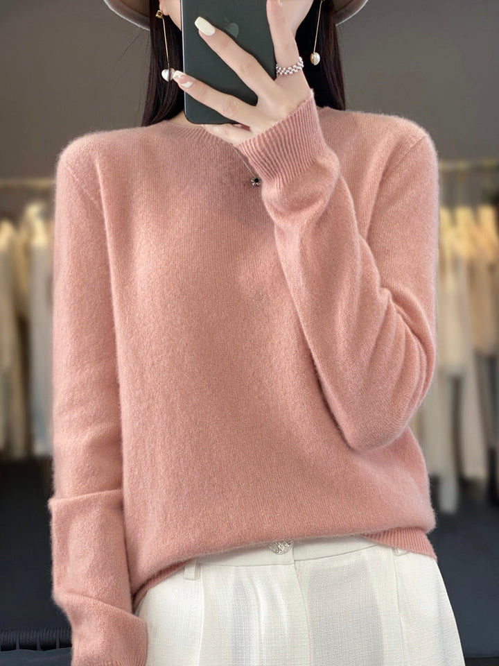 Adrienne | Women's Soft Round-Neck Sweater with Clean Finish