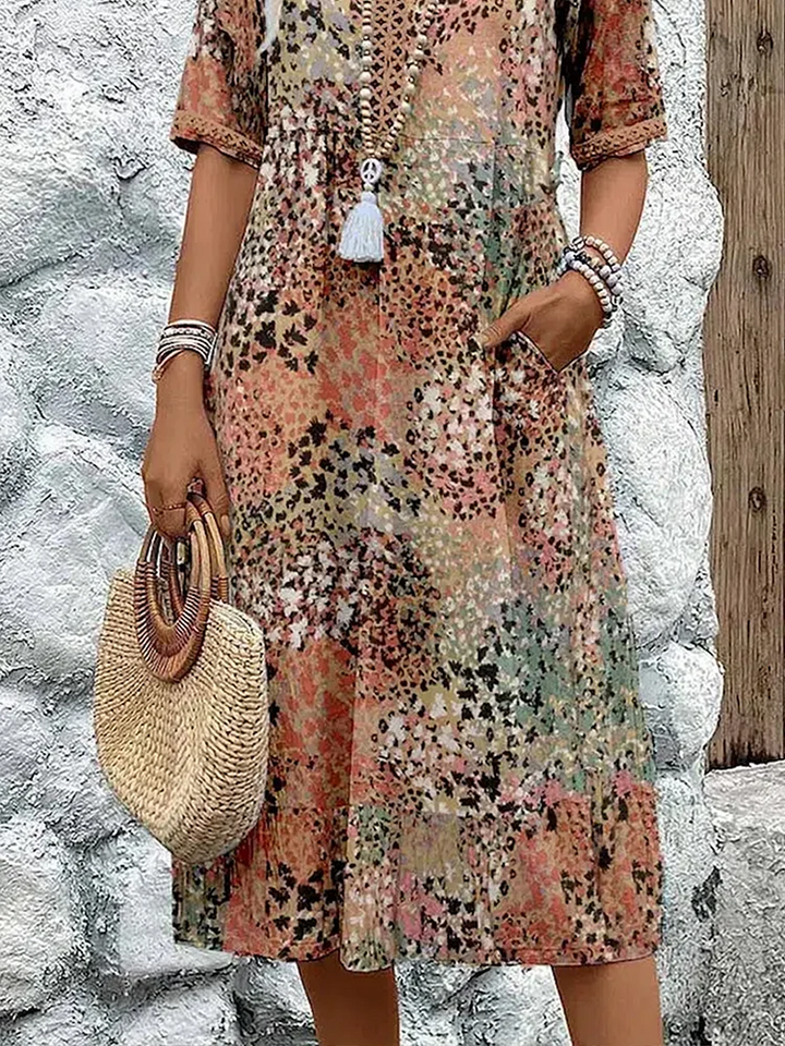 Dakota | Vibrant Floral Print Dress